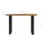 Konzolový stôl 115x40x77 cm cierna/prírodná ocel a mangové drevo WOMO-DESIGN