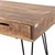 Retro coffee table nature with drawers solid mango wood
