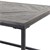 Ctvercový bocní stolek 60x60 cm šedé mangové drevo WOMO-Design