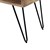 Konferencní stolek 100x50x49 cm prírodní/cerné mangové drevo s kovovým rámem WOMO-Design