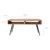 Konferencní stolek 100x50x49 cm prírodní/cerné mangové drevo s kovovým rámem WOMO-Design