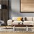 Sohvapöytä luonnollinen/hopea 120x60 cm akaasiapuu ja metallirunko WOMO-Design