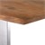 WOMO-DESIGN coffee table natural/silver, 120x60 cm, acacia wood with metal frame