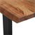 Sohvapöytä luonnonmusta/musta 120x60 cm akaasiapuu ja metallirunko WOMO-Design