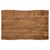 WOMO-DESIGN table basse marron/argent, 110x70 cm, bois d'acacia avec cadre en métal X-pieds