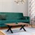 Sofabord brun/sort 110x70 cm akacietræ med metalstel X-feet WOMO-Design