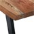 WOMO-DESIGN coffee table natural/black, 110x70 cm, acacia wood with metal frame