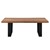 Konferencní stolek prírodní/cerný 110x70 cm akáciové drevo s kovovým rámem WOMO-Design
