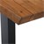 Tavolino WOMO-DESIGN naturale/nero, 110x60 cm, legno di acacia con struttura in metallo
