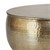 Kávéasztal kerek Ø 60x305 cm arany alumínium ötvözetbol, kalapált kivitelben WOMO-Design