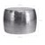 Couchtisch Ø 53x41 cm Silber aus Aluminium-Legierung in Hammerschlag-Technik  WOMO-Design
