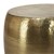Mesa de café WOMO-DESIGN, Ø 53x41 cm, dourada, feita de liga de alumínio martelado
