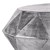 Kávéasztal Ø 73x285 cm ezüst kalapált alumínium ötvözetbol WOMO design