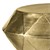 Couchtisch Ø 73x28,5 cm gold aus Aluminium-Legierung in Hammerschlag-Technik WOMO-DESIGN