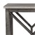 WOMO-DESIGN Mesa lateral talhada à mão Florença, cinza, Ø 45x45x55 cm, feita de madeira maciça de manga