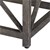 WOMO-DESIGN Mesa auxiliar tallada a mano Florence, gris, Ø 45x45x55 cm, de madera maciza de mango