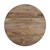 WOMO-DESIGN Mesa auxiliar redonda natural/blanca, Ø 75x35 cm, de madera de mango maciza