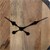 WOMO-DESIGN Reloj de pared redondo, Ø 76 x 5 cm, negro/naturaleza, de hierro y madera de mango