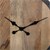 WOMO-DESIGN Reloj de pared redondo, Ø 92 x 5 cm, negro/naturaleza, de hierro y madera de mango