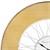 Reloj de pared grande Ø 85 cm madera blanca/natural con números romanos diseño WOMO