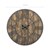 WOMO-DESIGN Horloge murale ronde, Ø 92 x 5 cm, couleur gris/chêne, en fer et bois de manguier