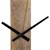 Velké nástenné hodiny Ø 82 cm Black/Nature ze železa a mangového dreva WOMO-DESIGN