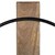 Velké nástenné hodiny Ø 82 cm Black/Nature ze železa a mangového dreva WOMO-DESIGN