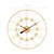 Duzy zegar scienny z cyframi rzymskimi Ø 85 cm Zelazo w kolorze starego zlota WOMO-DESIGN