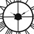 WOMO-DESIGN Reloj de pared redondo, Ø 92 x 5 cm, negro, hierro
