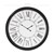Relógio de parede grande com algarismos romanos Ø 71cm Branco/Preto Madeira WOMO Design
