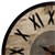 WOMO-DESIGN Wall clock round, Ø 76 x 5 cm, black/nature/grey, made of iron and mango wood