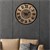 WOMO-DESIGN Orologio da parete rotondo, Ø 92 x 5 cm, nero/natura/grigio, in ferro e legno di mango