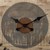 Nástenné hodiny okrúhle Ø 92 cm cierna/prírodná/sivá železo a mangové drevo WOMO Design