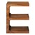 WOMO-DESIGN mesa lateral castanha, 45x30x60 cm, madeira maciça de acácia