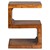 Beistelltisch S-Form 45x30x60 cm braun aus Akazienholz WOMO-Design