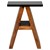 WOMO-DESIGN side table A-shape brown, 45x30x60 cm, made of solid acacia wood