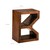 WOMO-DESIGN tavolino B-shape marrone, 45x30x60 cm, in legno massiccio di acacia