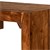 WOMO-DESIGN mesa lateral castanha em forma de C, 45x30x60 cm, feita de madeira maciça de acácia