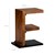 WOMO-DESIGN stolik boczny F-shape brazowy, 45x30x60 cm, wykonany z litego drewna akacjowego