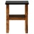 WOMO-DESIGN tavolino a forma di H marrone, 45x30x60 cm, in legno massiccio di acacia