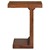 WOMO-DESIGN side table J-shape brown, 45x30x60 cm, made of solid acacia wood