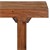 WOMO-DESIGN mesa lateral castanha em forma de J, 45x30x60 cm, feita de madeira maciça de acácia