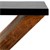 WOMO-DESIGN tavolino K-shape marrone, 45x30x60 cm, in legno massiccio di acacia