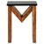 WOMO-DESIGN stolik boczny M-Form brazowy, 45x30x60 cm, wykonany z litego drewna akacjowego