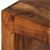WOMO-DESIGN mesa lateral castanha em forma de O, 45x30x60 cm, feita de madeira maciça de acácia