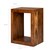 Tavolino WOMO-DESIGN O-shape marrone, 45x30x60 cm, in legno massiccio di acacia