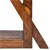 WOMO-DESIGN mesa lateral Q-form castanha, 45x30x60 cm, feita de madeira maciça de acácia