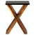 WOMO-DESIGN bijzettafel X-vorm bruin, 45x30x60 cm, gemaakt van massief acaciahout