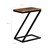 Beistelltisch Z-Form 45x30x60 cm Natur/Schwarz aus Sheesham Holz uns Metall WOMO-Design
