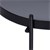 WOMO-DESIGN Table basse Ø 75x35 cm noir mat avec plateau en verre